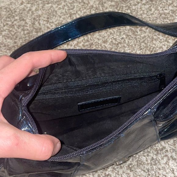 Midnight Blue Patent Leather | Y2K Shoulder Purse - Picture 11 of 13